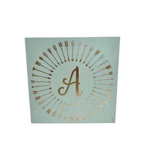 Kirkland's Mono Plaque Gold Letter "A" Wood Wall Art Home Decor